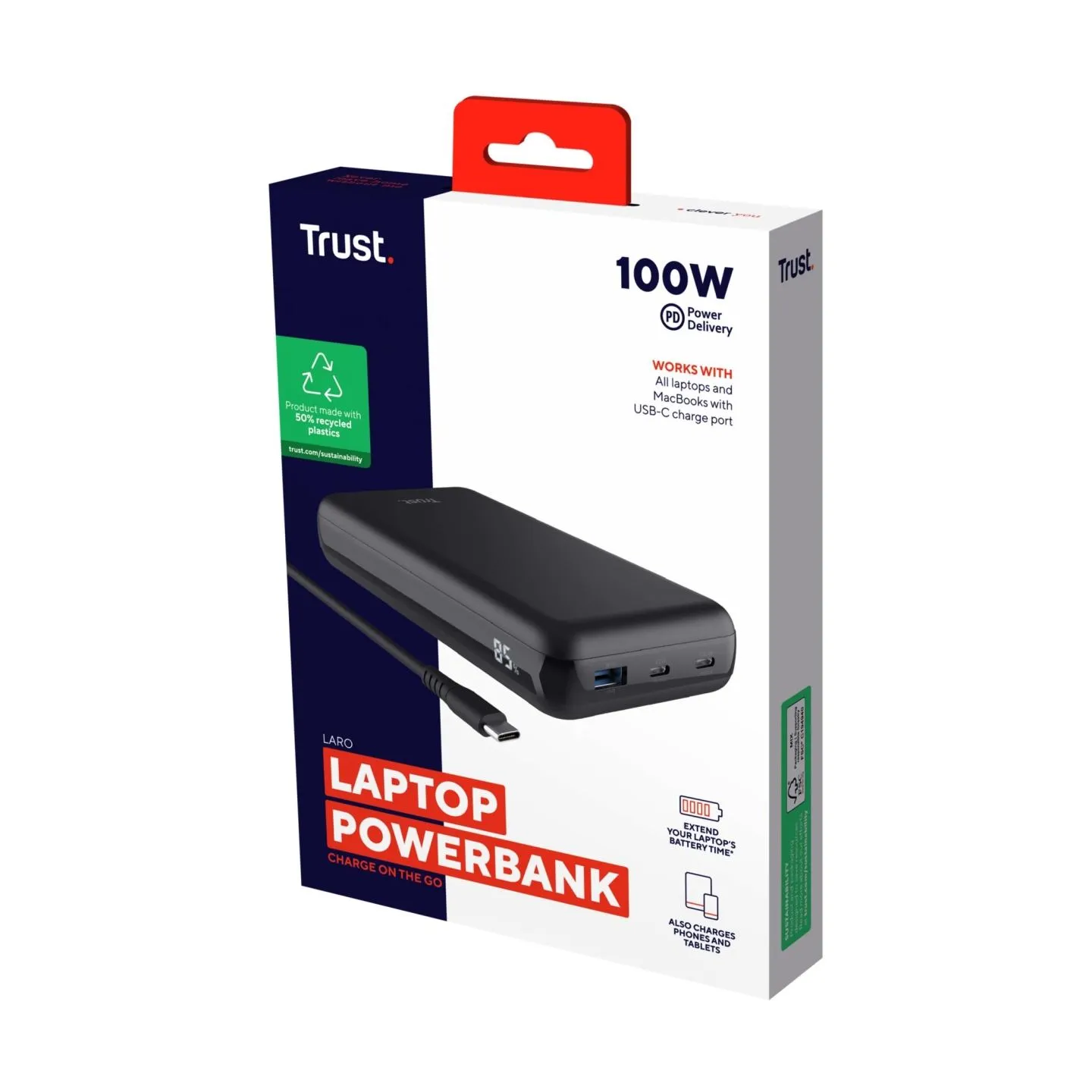 Trust POWER BANK USB 100W LAPTOP/LARO 25240 TRUST