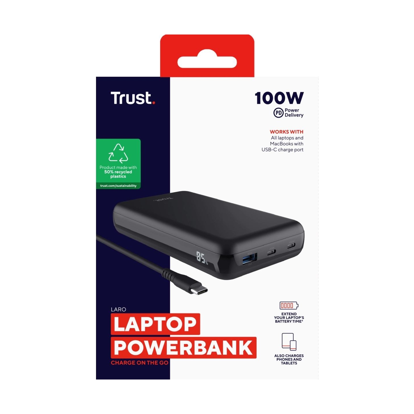Trust POWER BANK USB 100W LAPTOP/LARO 25240 TRUST