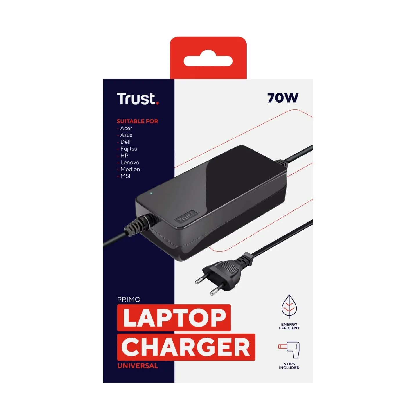Trust NB ACC AC ADAPTER 70W PRIMO/BLACK 22141 TRUST