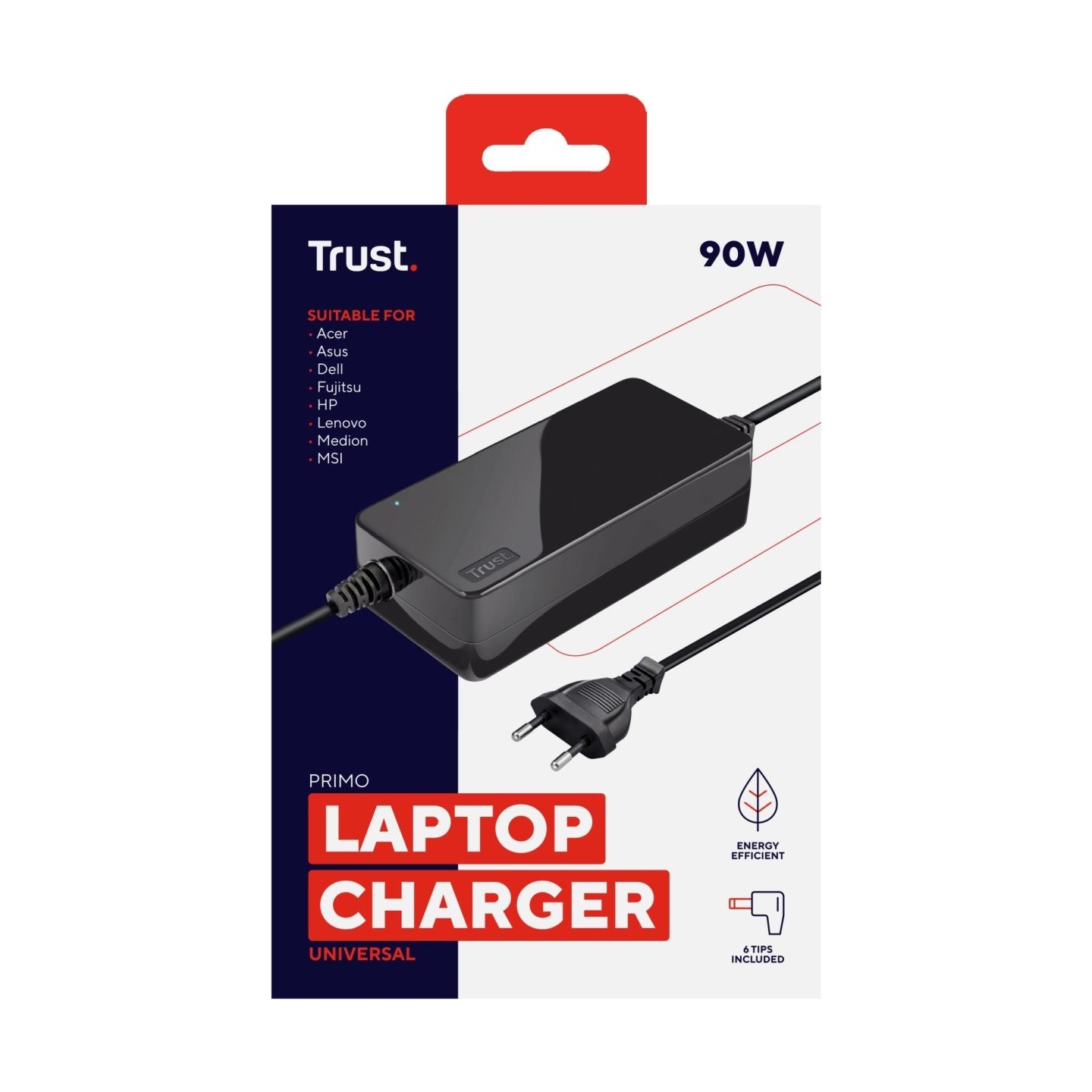 Trust NB ACC AC ADAPTER 90W PRIMO/BLACK 22142 TRUST