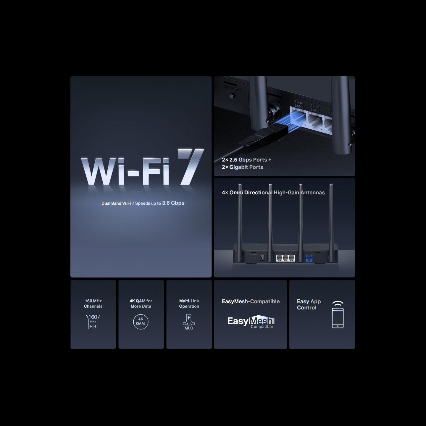 Mercusys Wireless Router|MERCUSYS|Router|3600 Mbps|Number of antennas 4|MR27BE