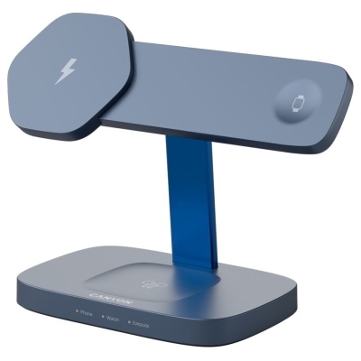 Canyon Wireless Charging Station Hexagon 310 3in1 DarkGrey/Blue