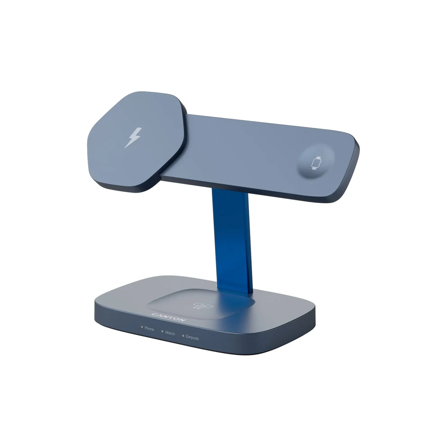 Canyon Wireless Charging Station Hexagon 310 3in1 DarkGrey/Blue