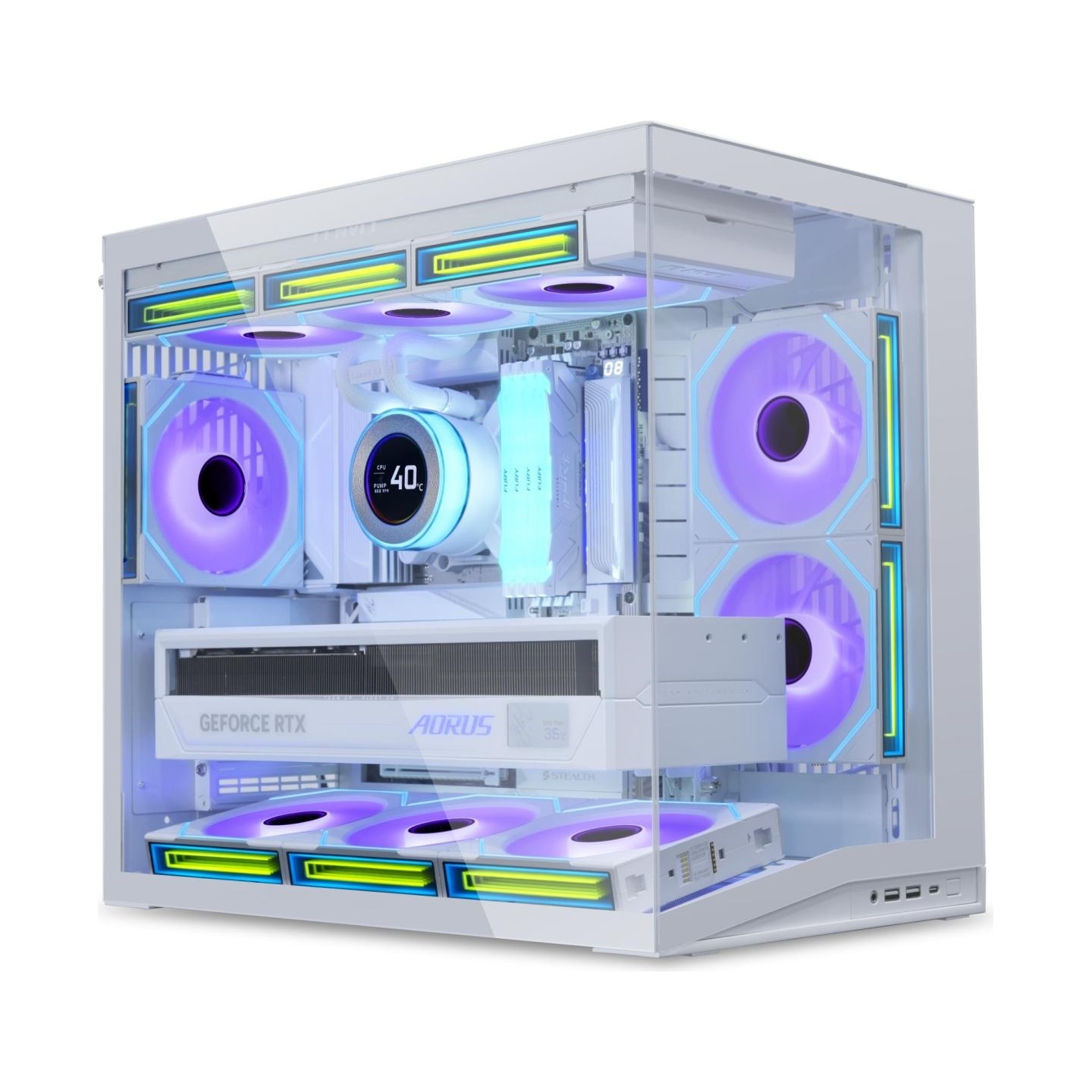 Lian Li Case|LIAN LI|ATX/micro ATX/Mini-ITX|White|Mini Tower|O11D MINI V2 Flow|G99.O11DMIV2W.00