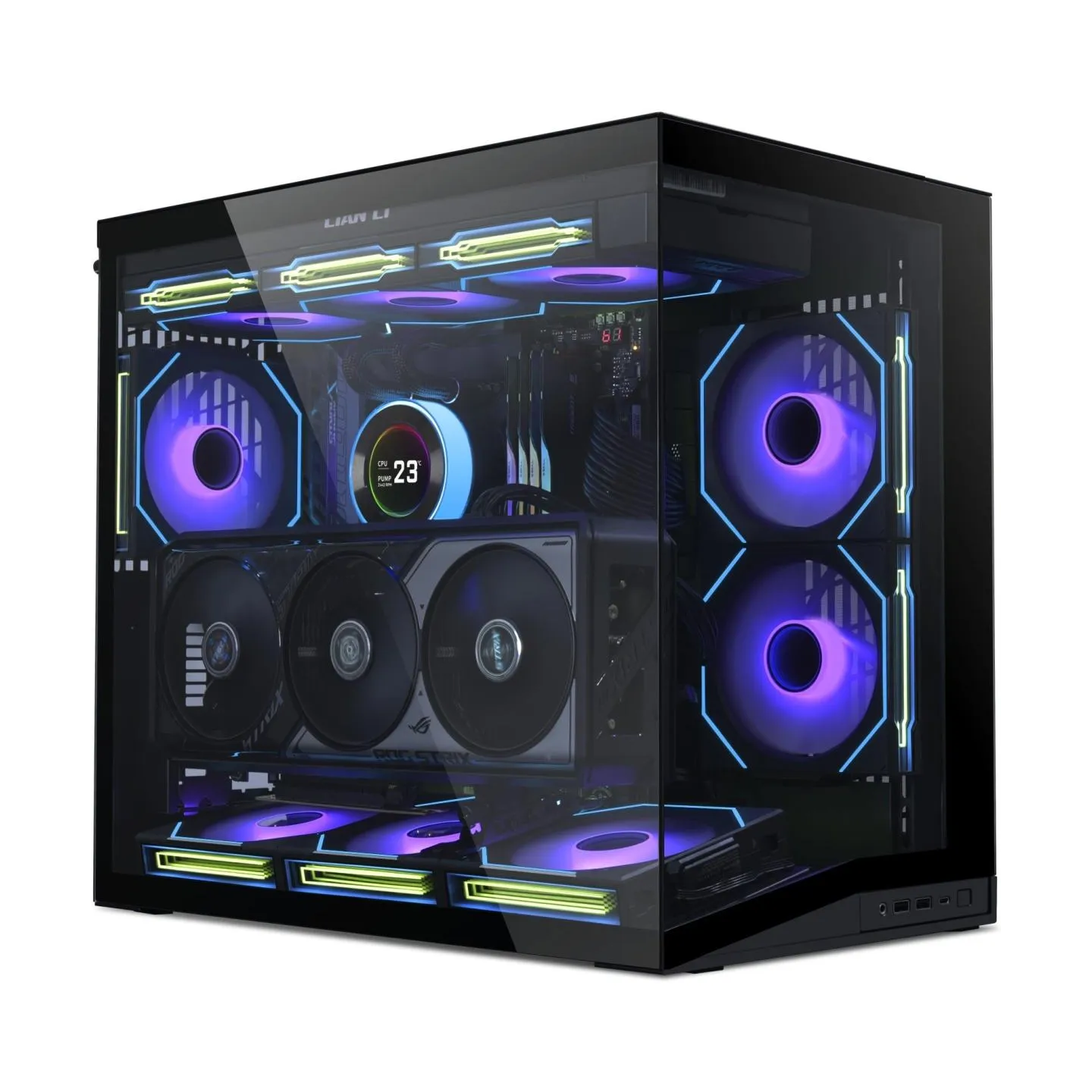 Lian Li Case|LIAN LI|ATX/micro ATX/Mini-ITX|Black|Mini Tower|O11 DYNAMIC MINI V2|G99.O11DMIV2X.00