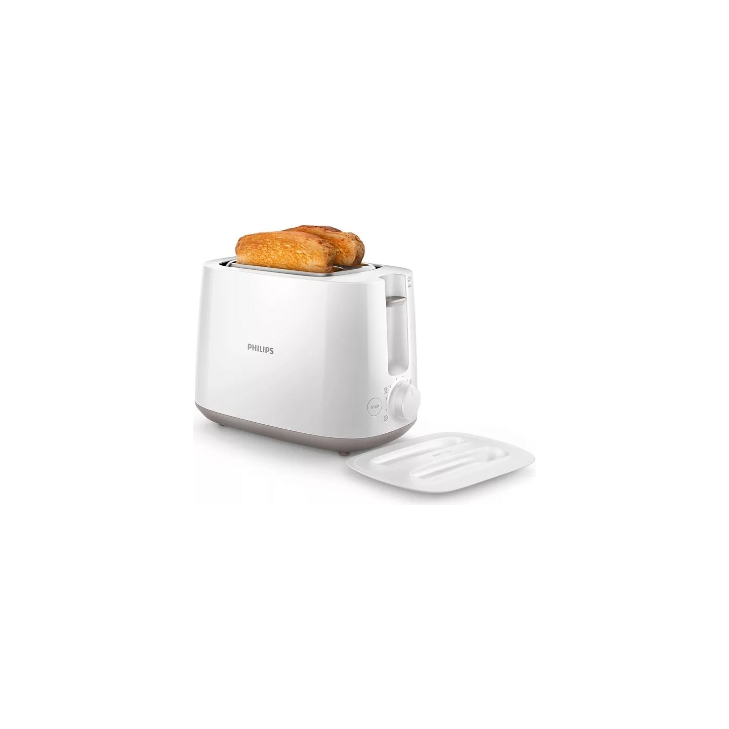 Philips Daily Collection Toaster HD2582/00 8 settings Integrated bun warming rack Compact design Dust cover / HD2582/00