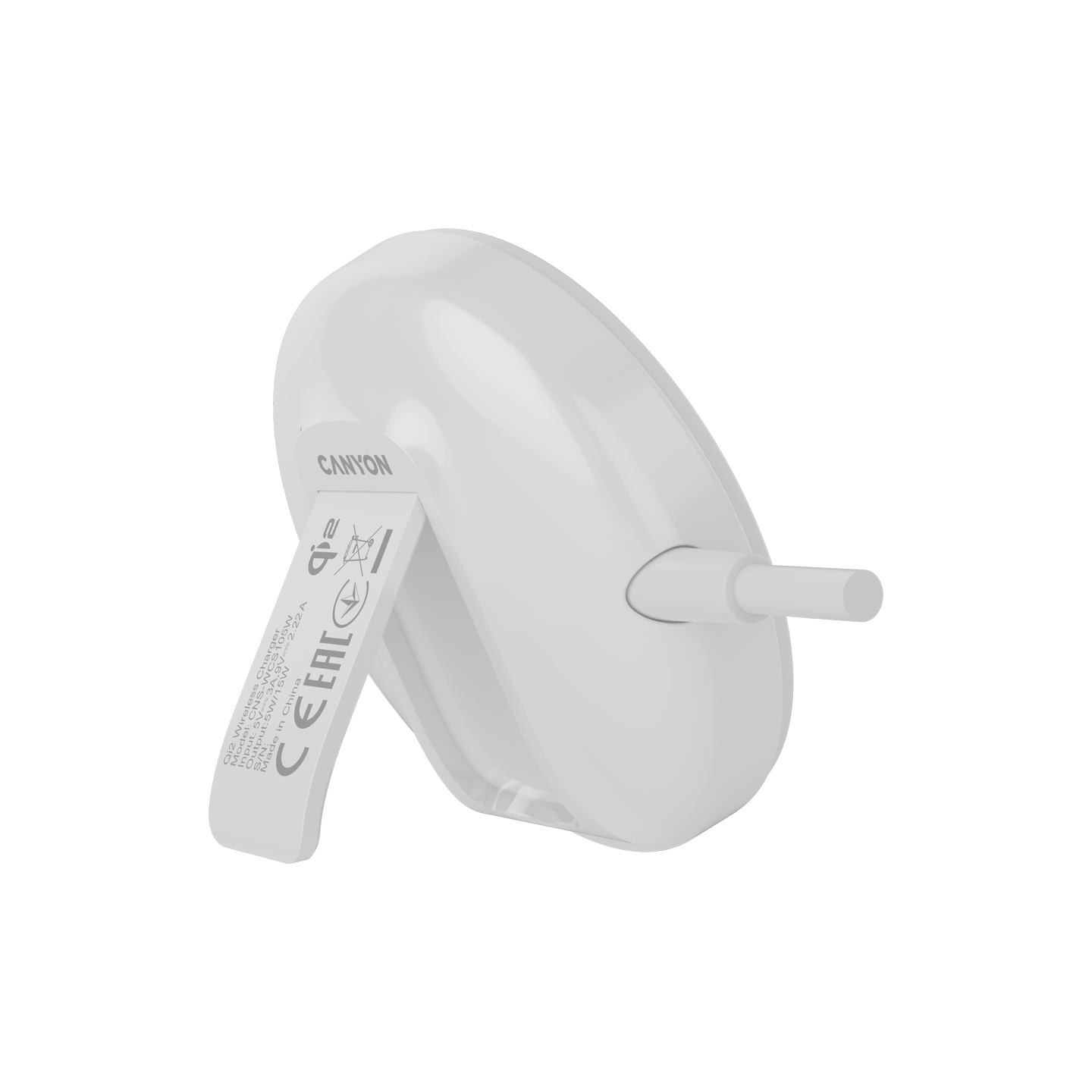 Canyon wireless charger WS-105 15W Qi2 White
