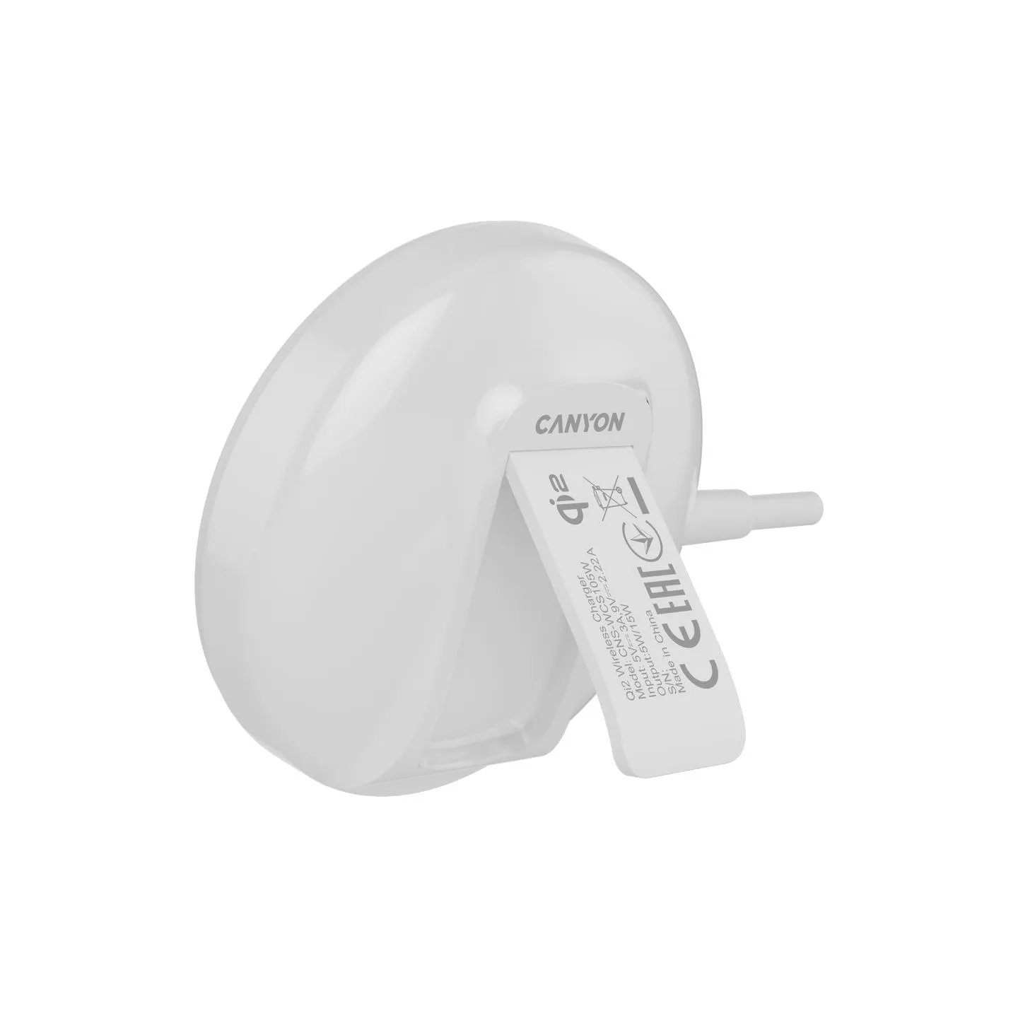 Canyon wireless charger WS-105 15W Qi2 White