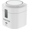Canyon 4 in 1 Wireless Charging Stand, 30W max, Size: 70x70x70.3mm, weight: 414g, with 65W charger and 1M cable, white