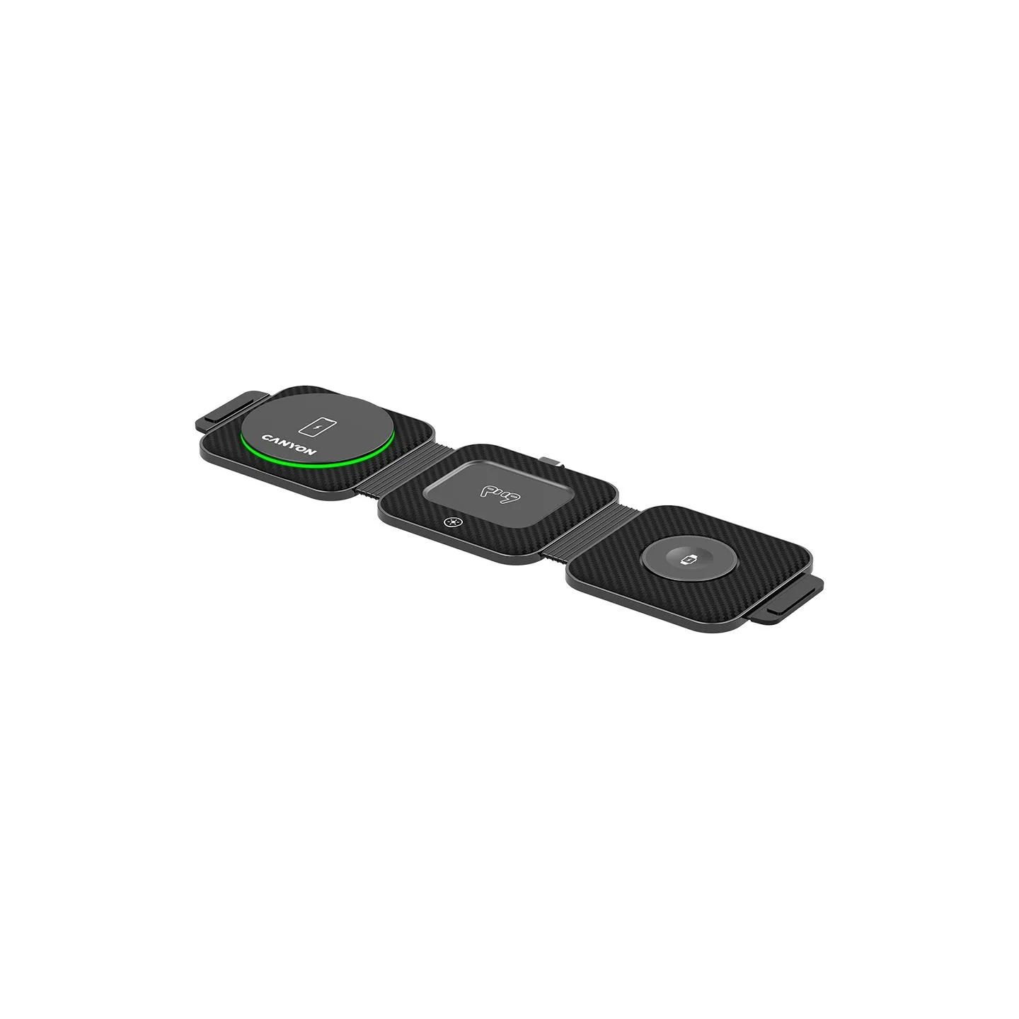 Canyon wireless charger WS-305 15W 3in1 Foldable Black