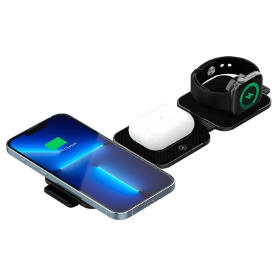Canyon wireless charger WS-305 15W 3in1 Foldable Black