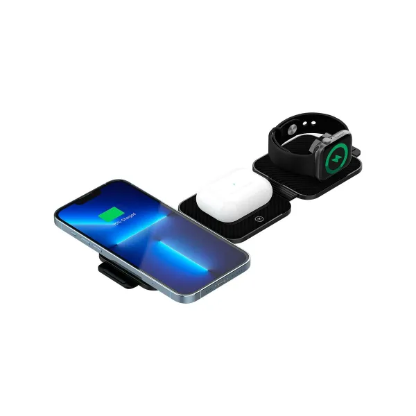 Canyon wireless charger WS-305 15W 3in1 Foldable Black