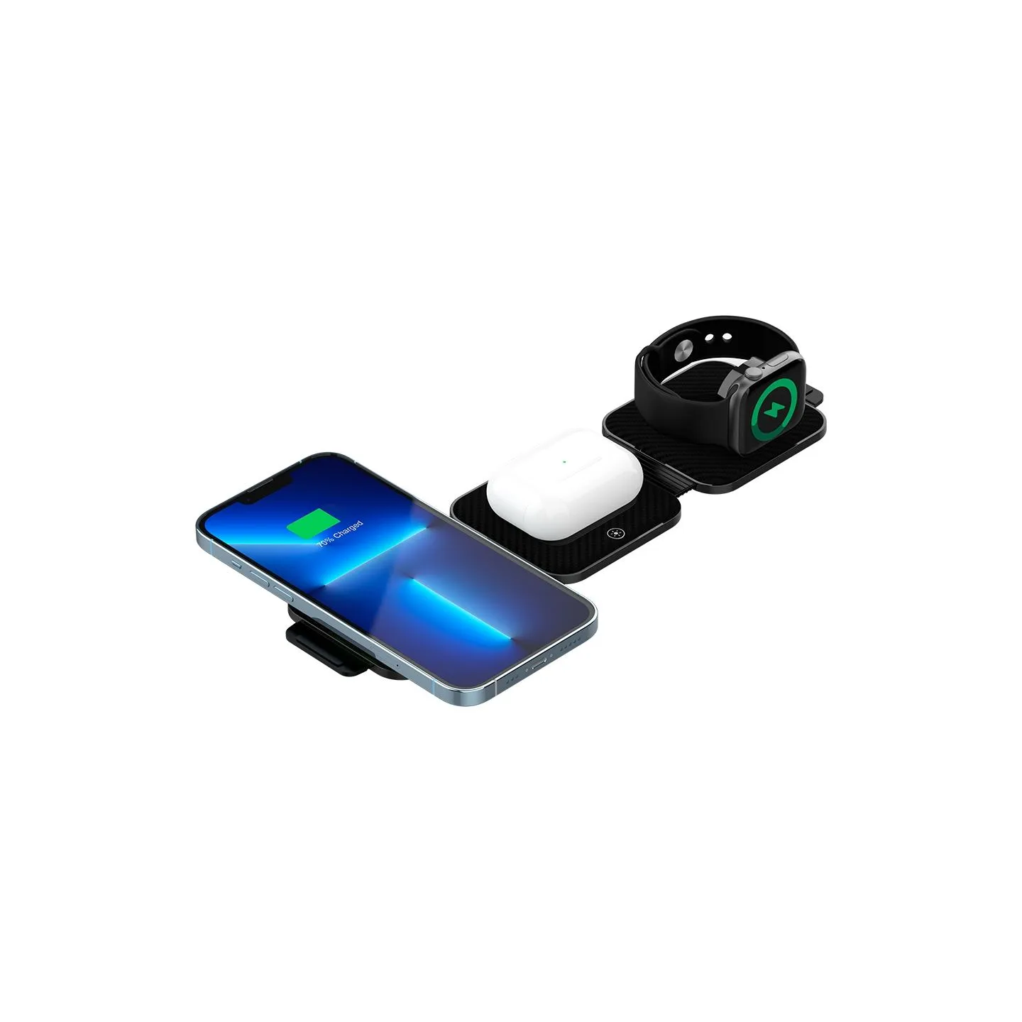 Canyon wireless charger WS-305 15W 3in1 Foldable Black