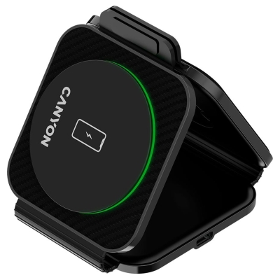 Canyon wireless charger WS-305 15W 3in1 Foldable Black