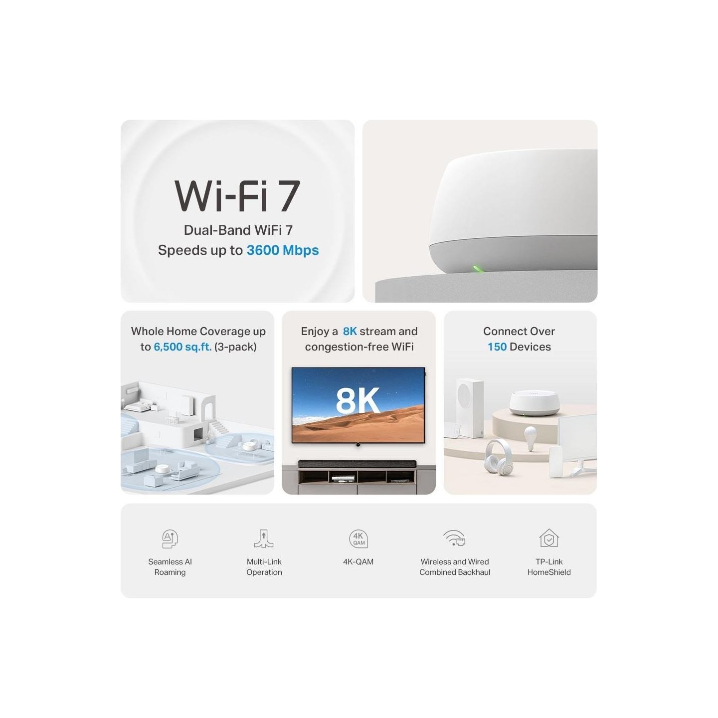 Tp-Link Wireless Router|TP-LINK|3-pack|Mesh|Number of antennas 4|DECOBE22(3-PACK)
