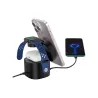 Canyon 4 in 1 Wireless Charging Stand, 30W max, Size: 70x70x70.3mm, weight: 414g, with 65W charger and 1M cable, black