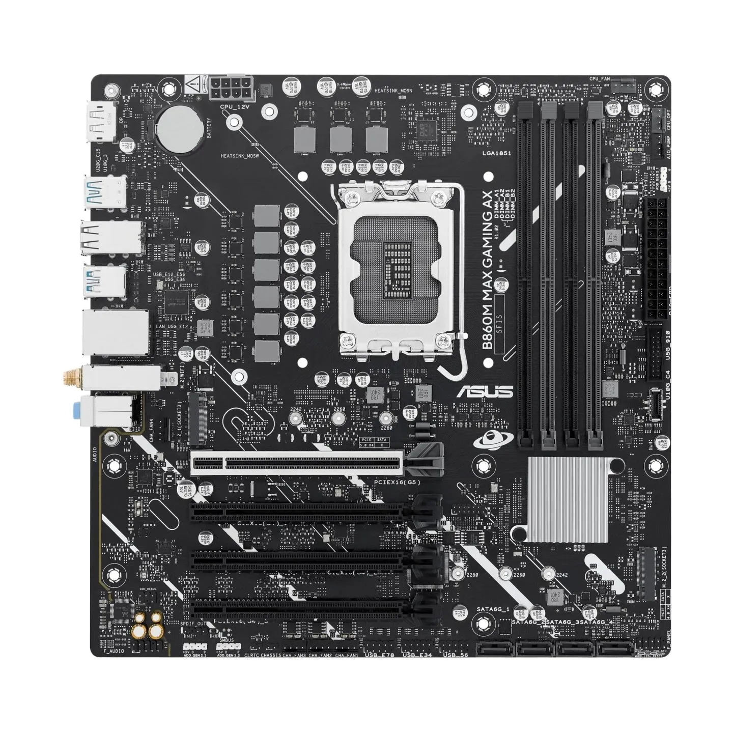 Asus Mainboard|ASUS|Intel B860 Express|LGA1851|Micro-ATX|Memory DDR5|Memory slots 4|B860MMAXGAMINGAX