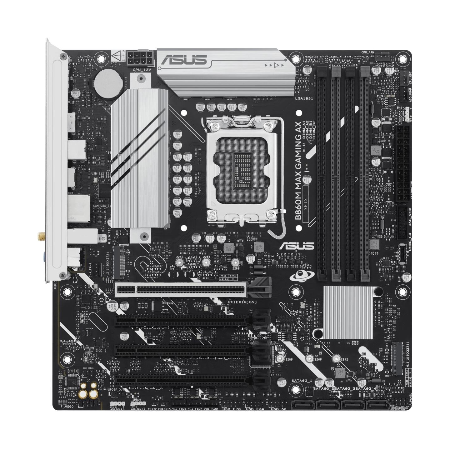 Asus Mainboard|ASUS|Intel B860 Express|LGA1851|Micro-ATX|Memory DDR5|Memory slots 4|B860MMAXGAMINGAX