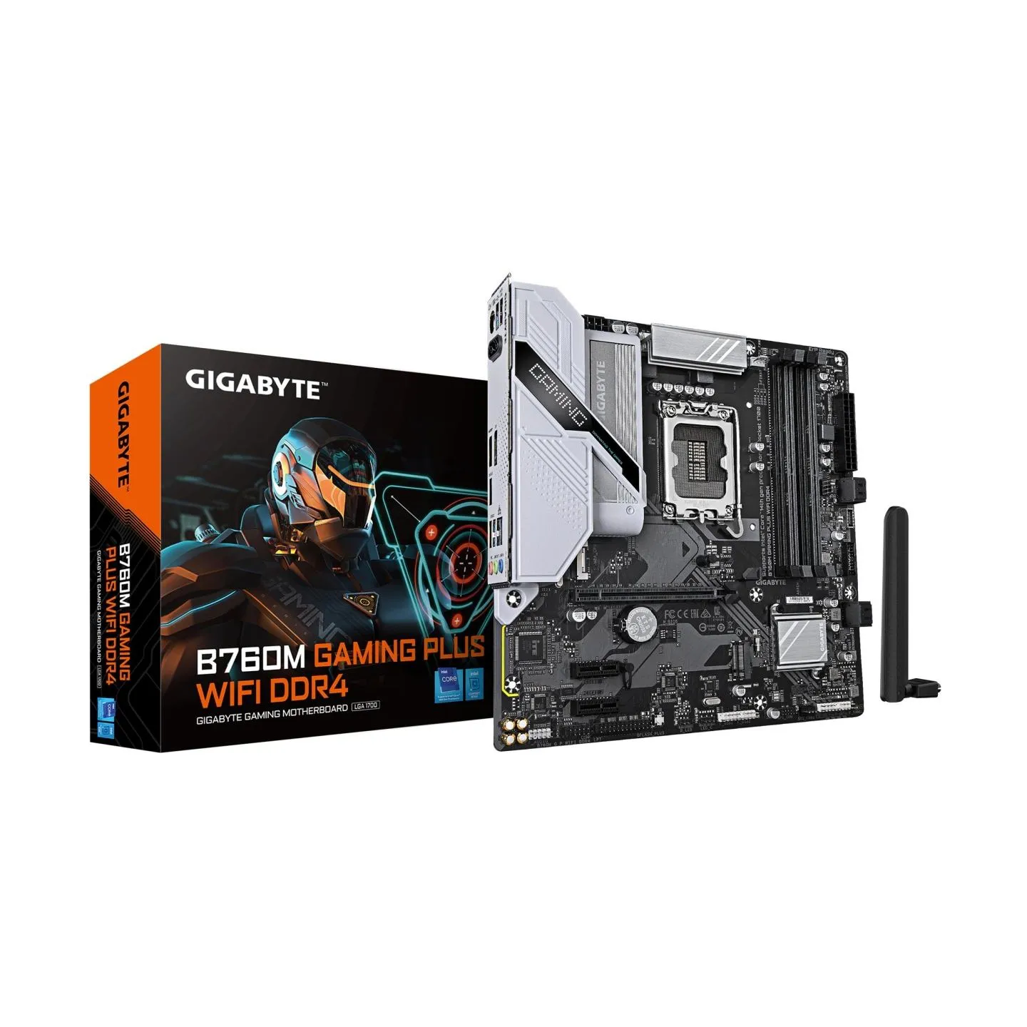Gigabyte Mainboard|GIGABYTE|B760M GAMING PLUS WIFI DDR4 (REV. 1.1)|Intel B760|LGA 1700|micro ATX|RAM DDR4-SDRAM|4xSlots|Wi-Fi Ye