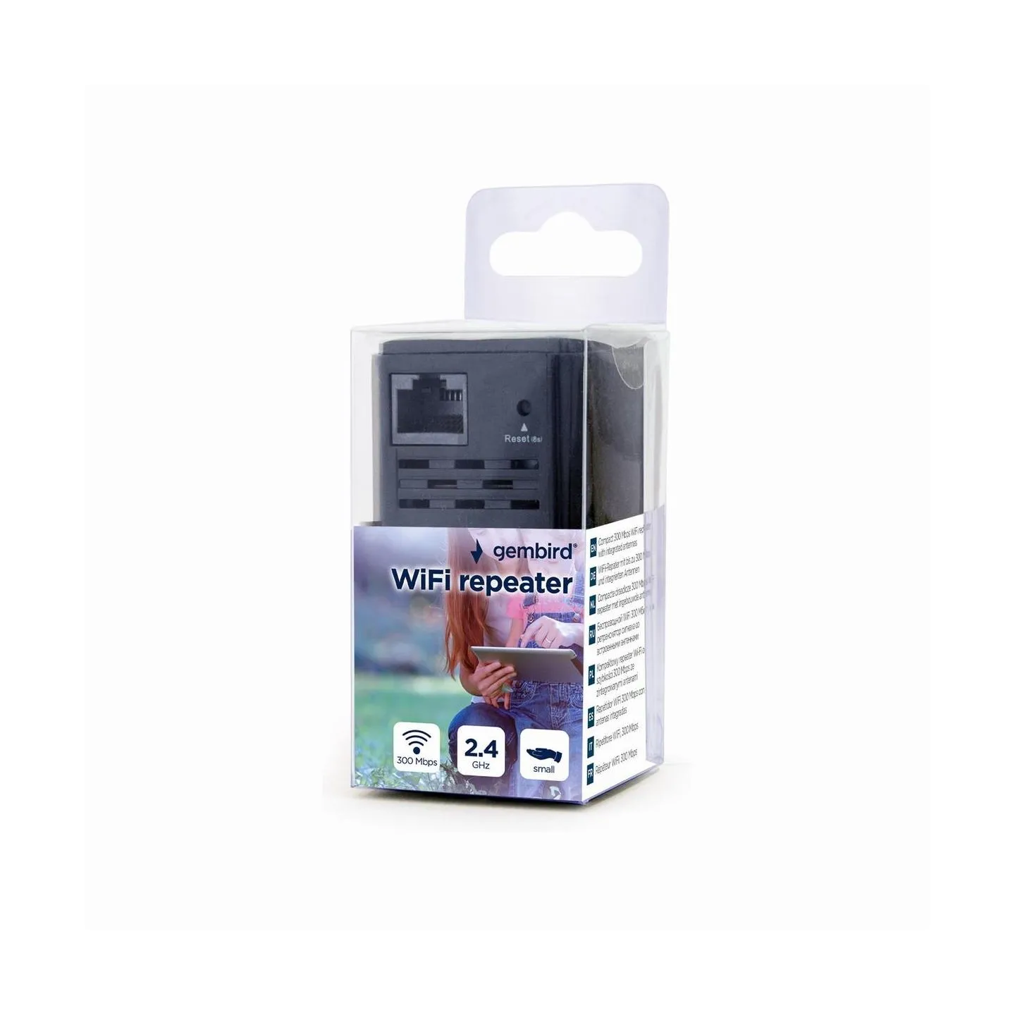 Gembird WRL REPEATER 300MBPS/BLACK WNP-RP300-03-BK GEMBIRD