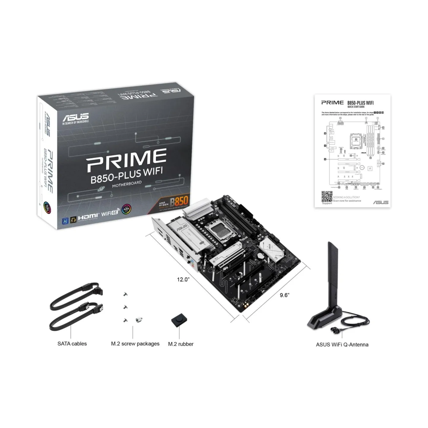 Asus Mainboard|ASUS|AMD B850|SAM5|ATX|Memory DDR5|Memory slots 4|2xPCI-Express 3.0 16x|1xPCI-Express 4.0 16x|1xPCI-Express 5.0 1