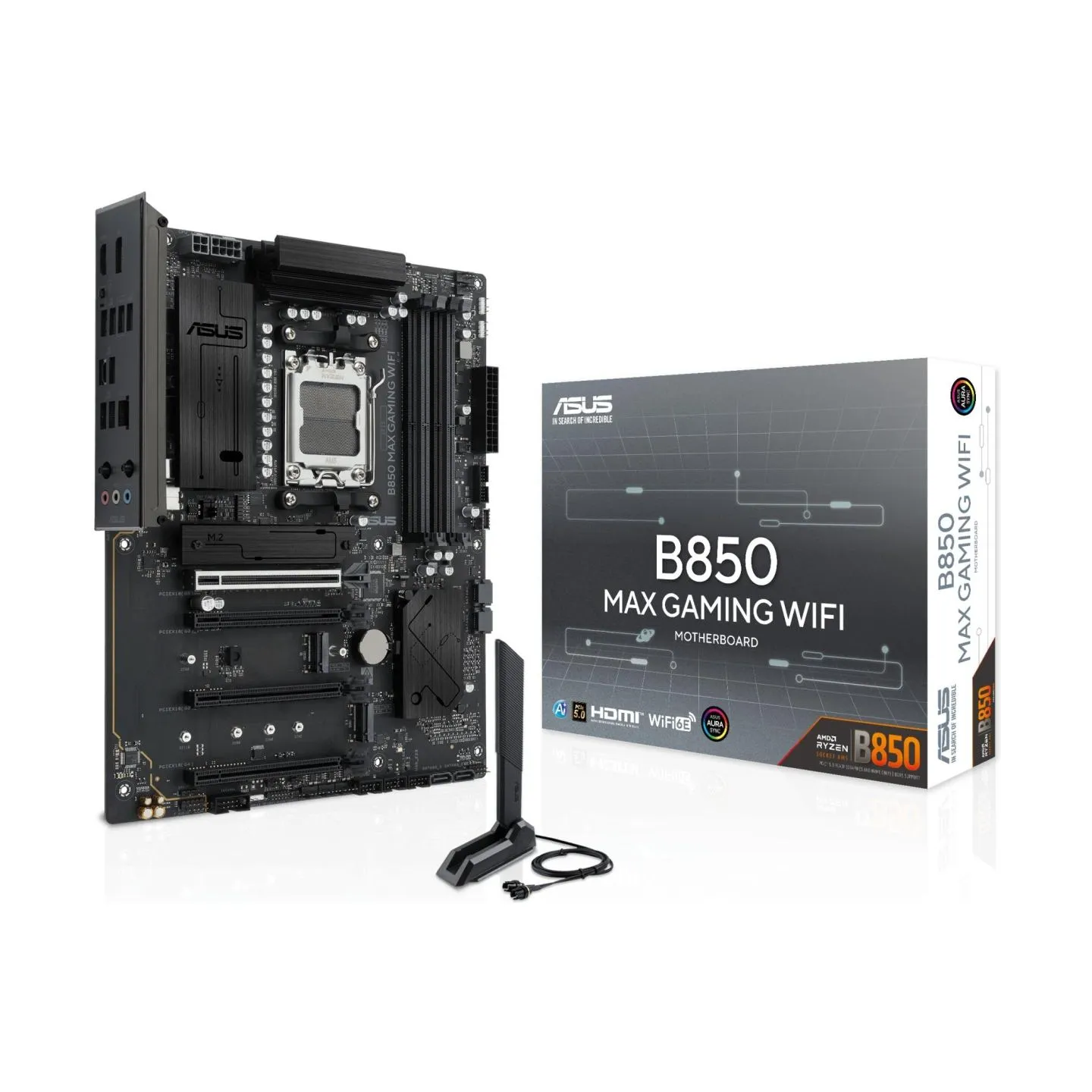 Asus Mainboard|ASUS|AMD B850|Socket AM5|ATX|RAM DDR5-SDRAM|4xSlots|Wi-Fi Yes|Bluetooth Yes|3xNumber of M.2 (M) slots|B850MAXGAMI