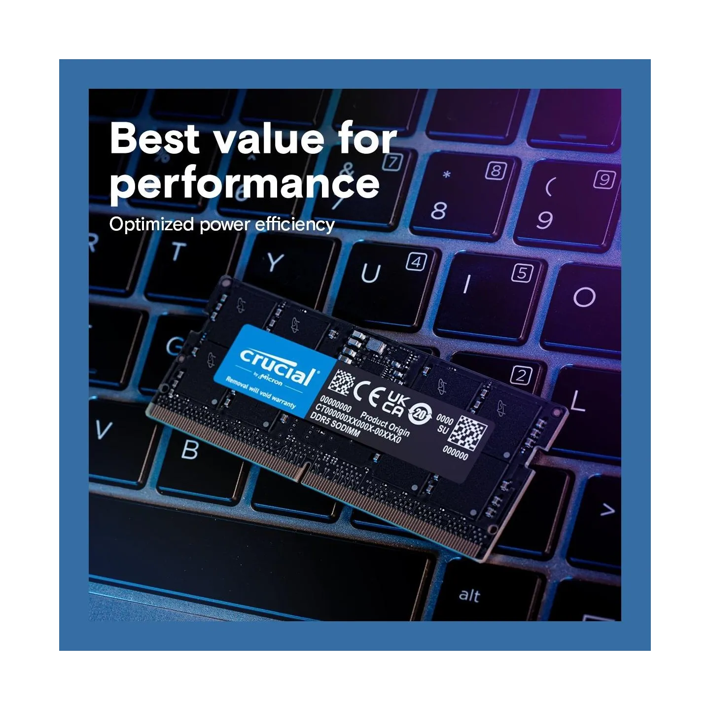 Crucial Notebook memory DDR5 SODIMM 64GB(1*64)/5600 CL46