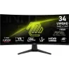 MSI LCD Monitor|MSI|MAG 346CQ|34"|Gaming/Curved|Panel VA|3440x1440|16:9|180 Hz|1 ms|MAG346CQ