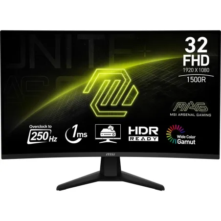 MSI Monitor 31.5 inches MAG 32C6X LED/FHD/Curved/250Hz/black