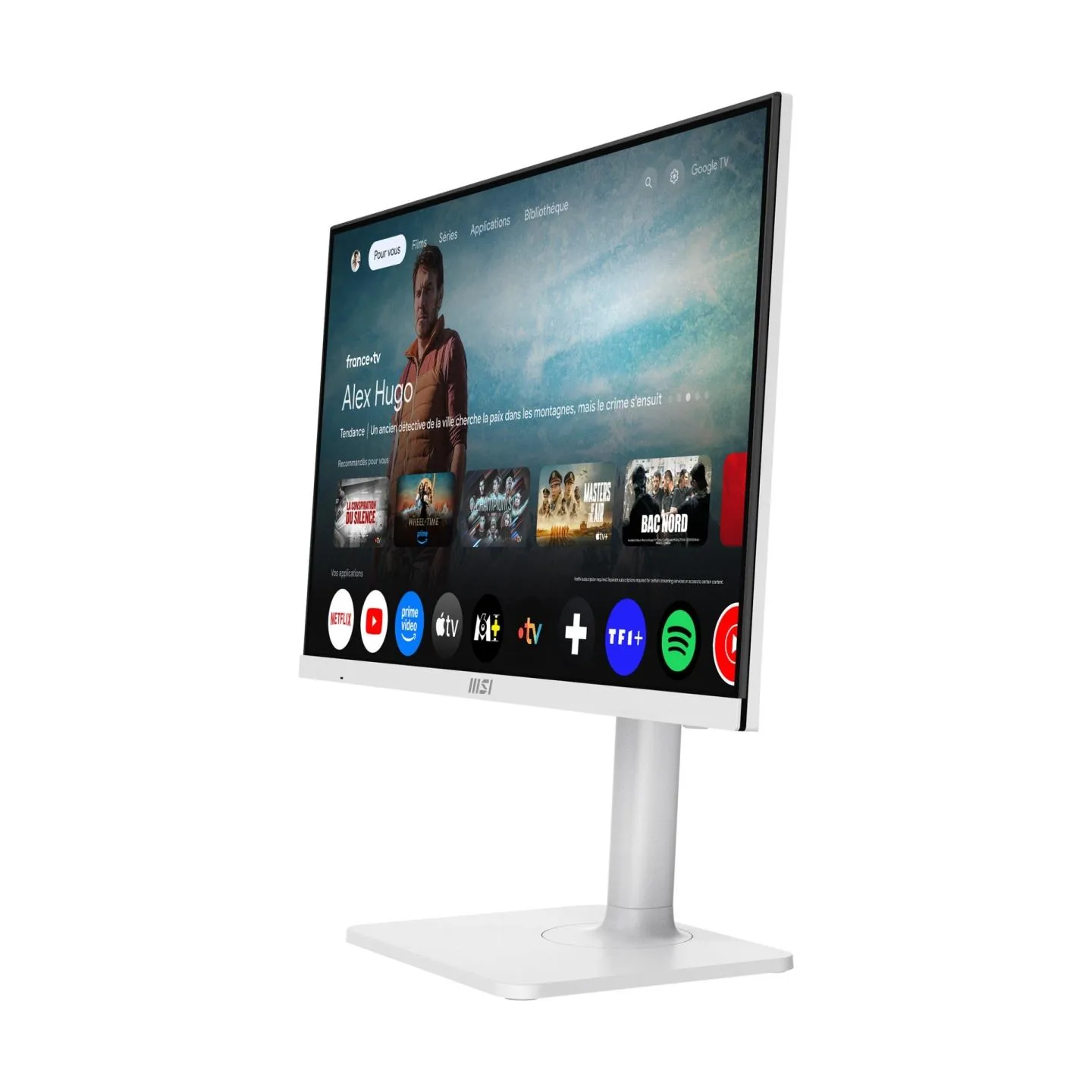 MSI Monitor 27 inches Modern MD272UPSW LED/UHD/Flat/60Hz/white