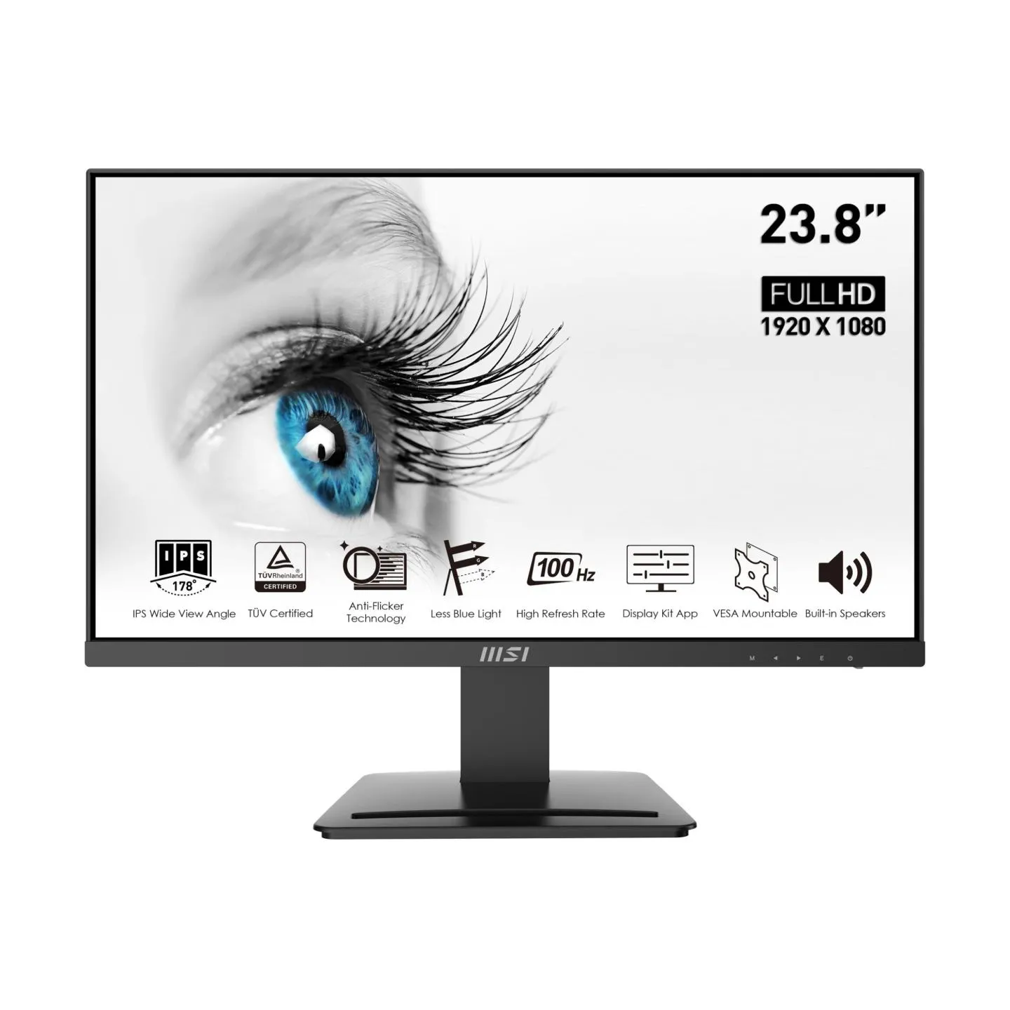 MSI Monitor PRO MP243X 24 cale/LED/FHD/Flat/100Hz/Black