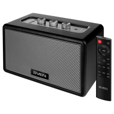 Sven Speaker SVEN HA-950, black, MDF, PU leather (60W, Bluetooth, USB, Micro SD, Remote)