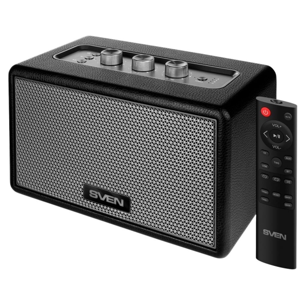 Sven Speaker SVEN HA-950, black, MDF, PU leather (60W, Bluetooth, USB, Micro SD, Remote)