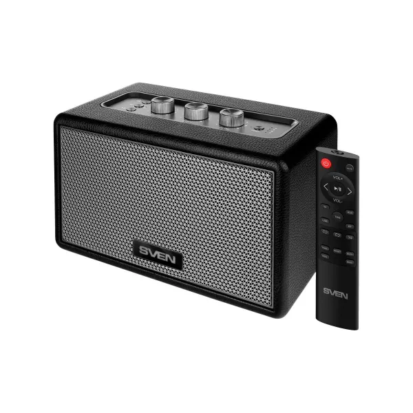 Sven Speaker SVEN HA-950, black, MDF, PU leather (60W, Bluetooth, USB, Micro SD, Remote)