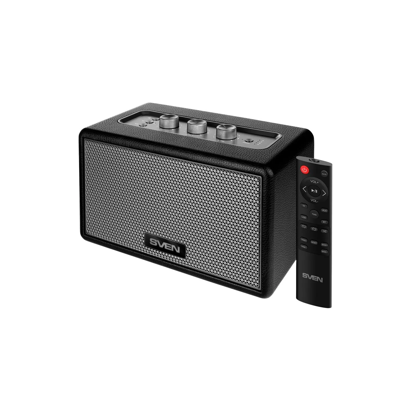 Sven Speaker SVEN HA-950, black, MDF, PU leather (60W, Bluetooth, USB, Micro SD, Remote)