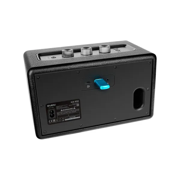 Sven Speaker SVEN HA-950, black, MDF, PU leather (60W, Bluetooth, USB, Micro SD, Remote)