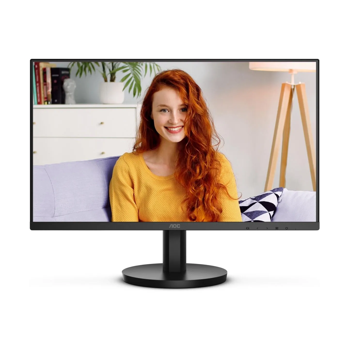 AOC LCD Monitor|AOC|24"|Panel VA|1920x1080|16:9|100 Hz|Matte|1 ms|Speakers|Tilt|Colour Black|24B3HMA2