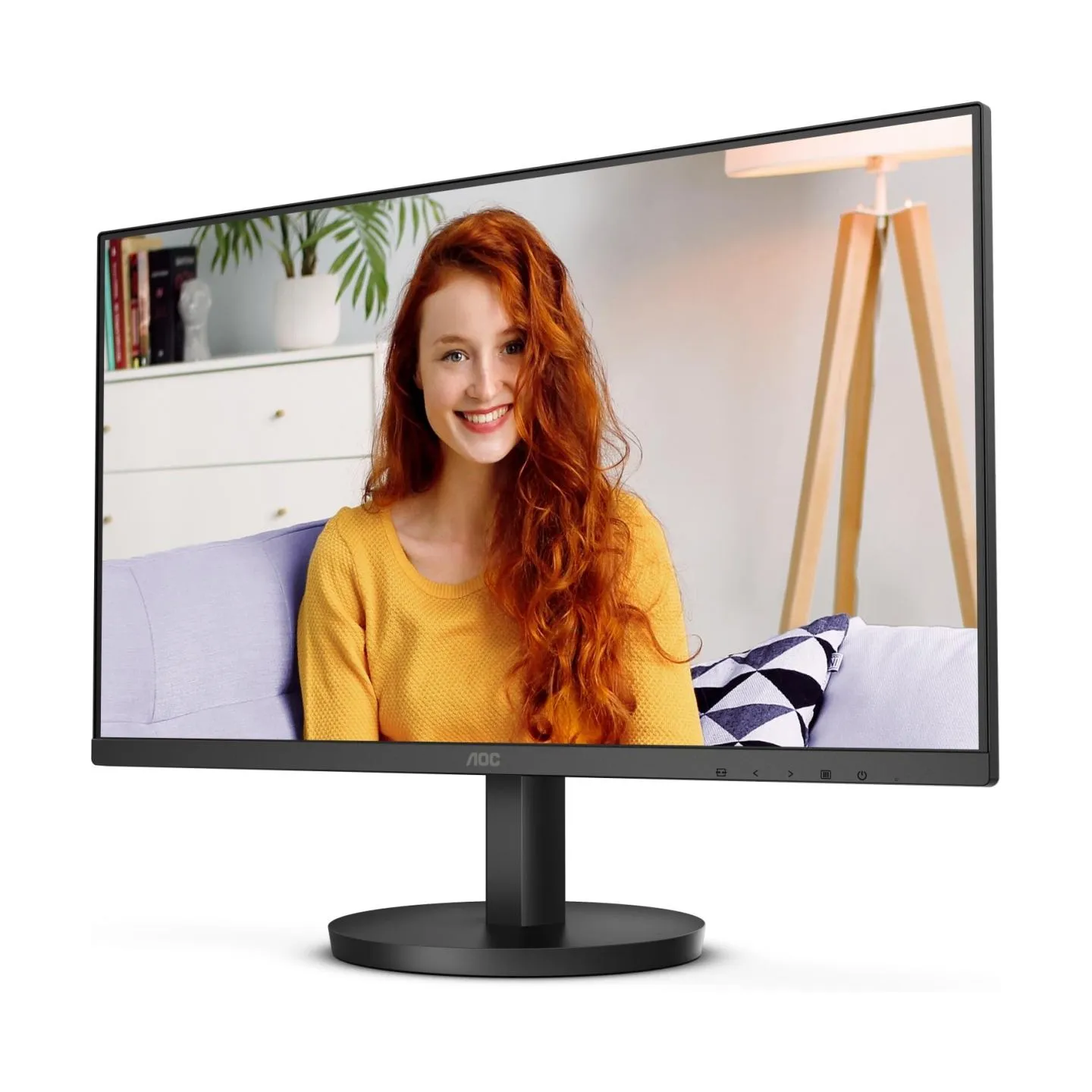 AOC LCD Monitor|AOC|24"|Panel VA|1920x1080|16:9|100 Hz|Matte|1 ms|Speakers|Tilt|Colour Black|24B3HMA2