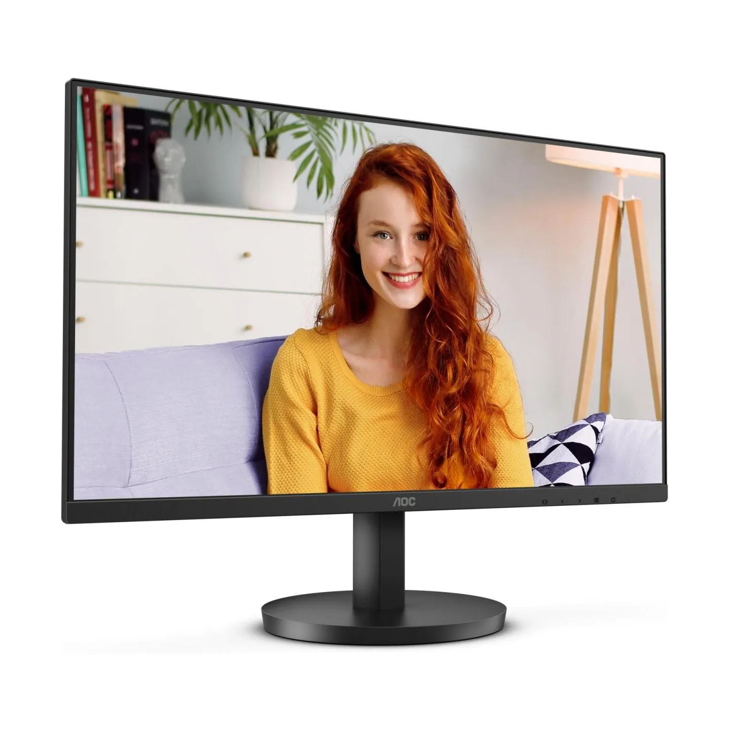 AOC LCD Monitor|AOC|24"|Panel VA|1920x1080|16:9|100 Hz|Matte|1 ms|Speakers|Tilt|Colour Black|24B3HMA2