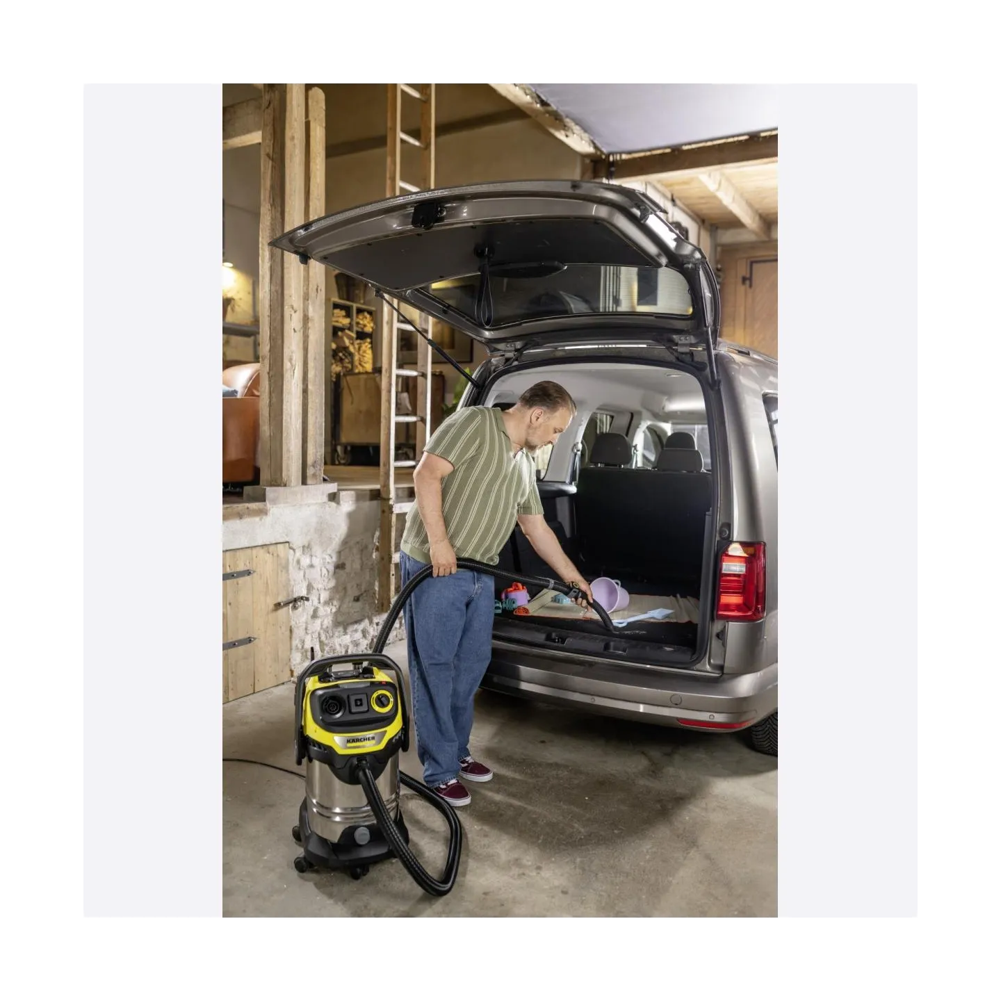 Karcher Vacuum Cleaner|KARCHER|Suction power 315 AW|Dust capacity 30 L|Drum vacuum|Cleaning type Dry&wet|Dust container Bagless|
