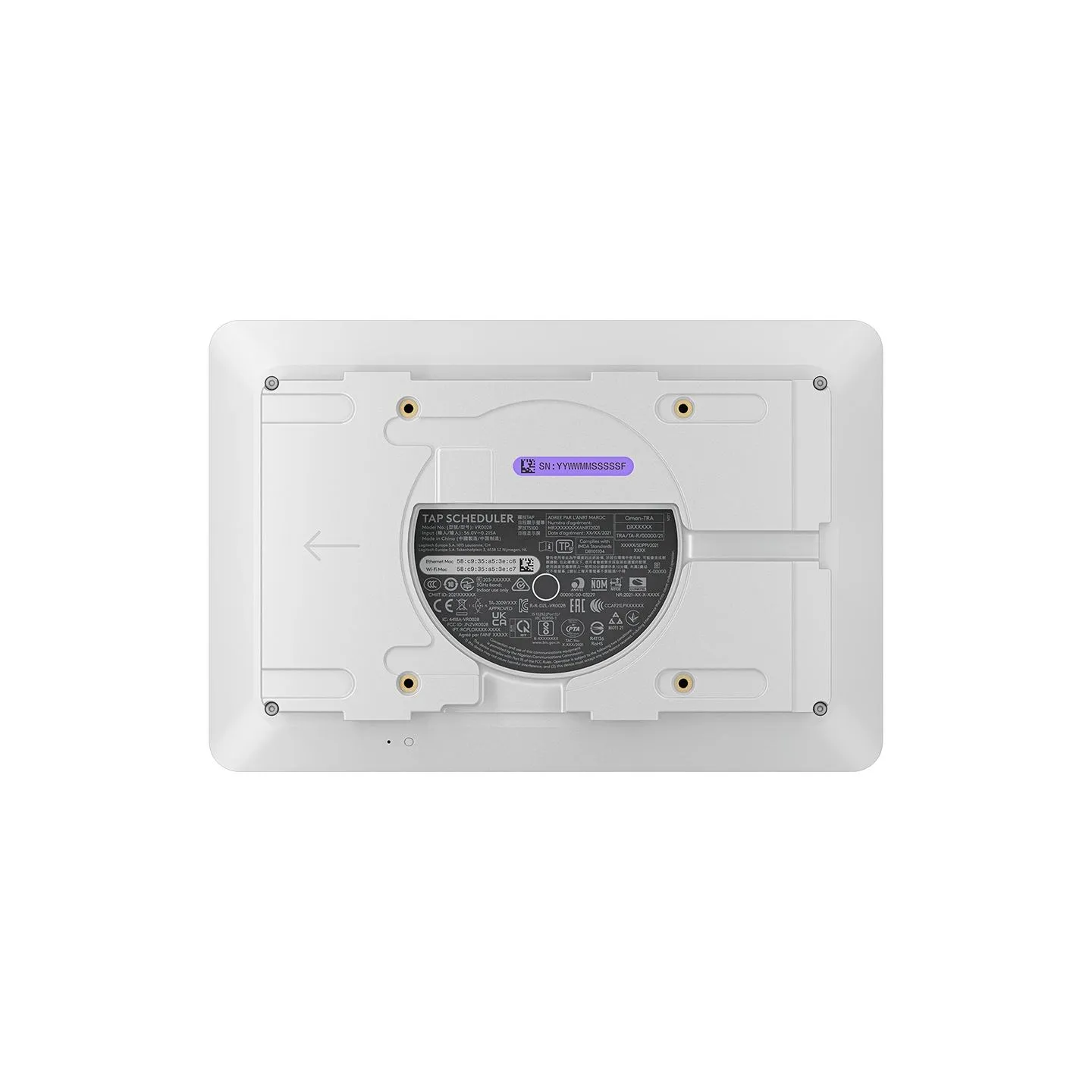 Logitech Tap Scheduler - OFF-WHITE - USB - WW - TOUCH SCREEN
