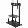 Gembird TV floor stand with caster wheel