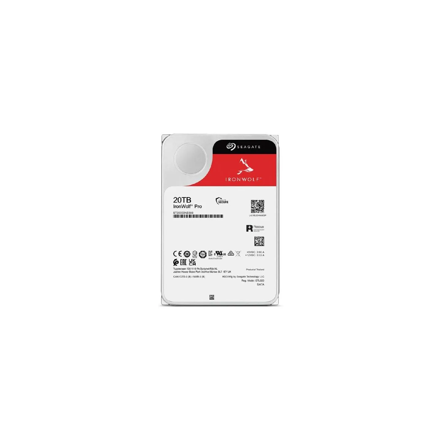 Seagate IronWolf Pro drive 20TB 3,5 SATA ST20000NT001
