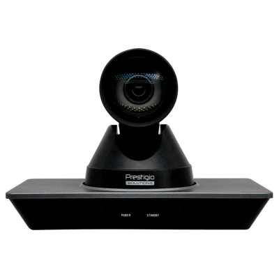Prestigio Solutions Video Conferencing 4K PTZ Camera: 4K, 8.5MP, No mic, Connection via HDMI 2.0, USB 3.0 or RJ45
