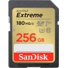 Sandisk Extreme 256GB SDXC Memory Card + 1 year RescuePRO Deluxe up to 180MB/s & 130MB/s Read/Write speeds, UHS-I, Class 10, U3,