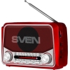 Sven Speaker SVEN SRP-150, red (3W, Bluetooth, FM/AM/SW, USB, microSD, flashlight, battery)
