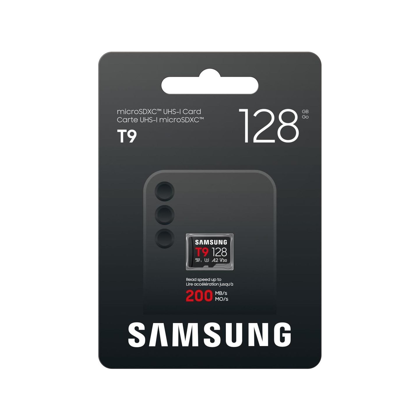 Samsung T9 | MicroSD Card | 128 GB | microSDXC | Flash memory class U3, V30, A2