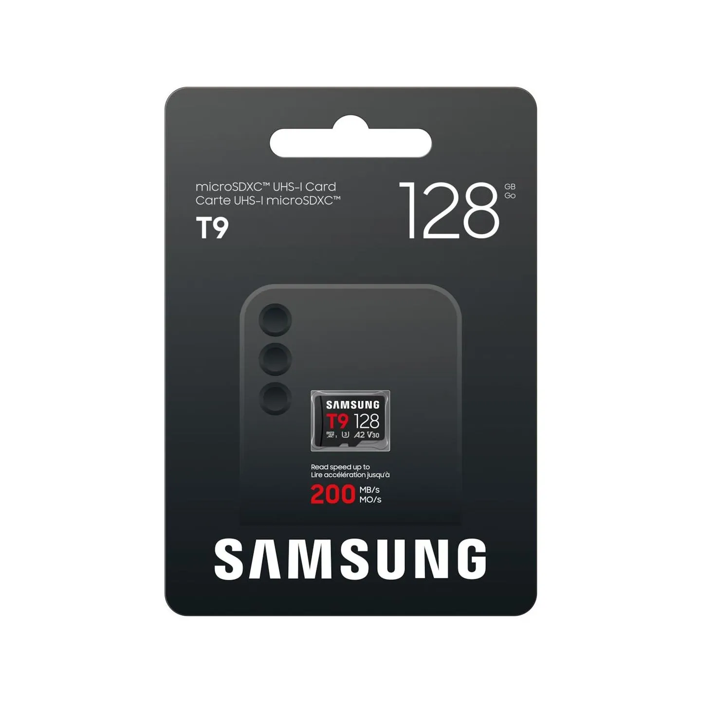 Samsung T9 | MicroSD Card | 128 GB | microSDXC | Flash memory class U3, V30, A2