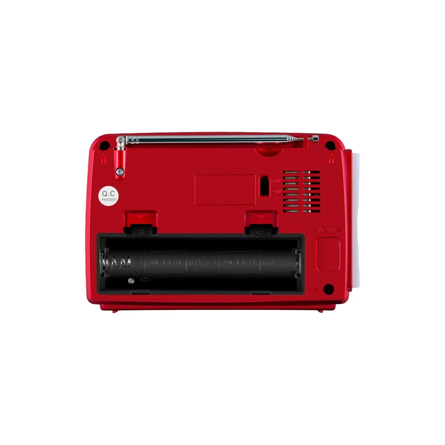 Sven Speaker SVEN SRP-150, red (3W, Bluetooth, FM/AM/SW, USB, microSD, flashlight, battery)