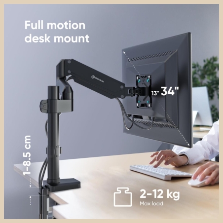 Onkron MONITOR ACC DESK MOUNT/13-34" BLACK G75-B ONKRON